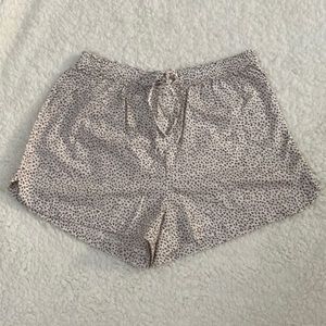 Banana Republic pajama shorts leopard print